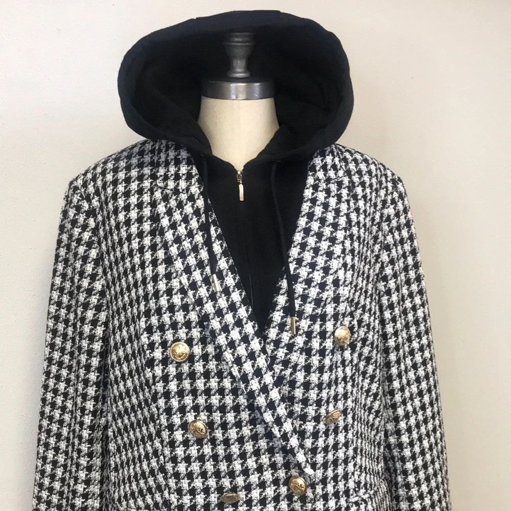 NEW!!! Express Hooded Coat - Picture 2 of 12